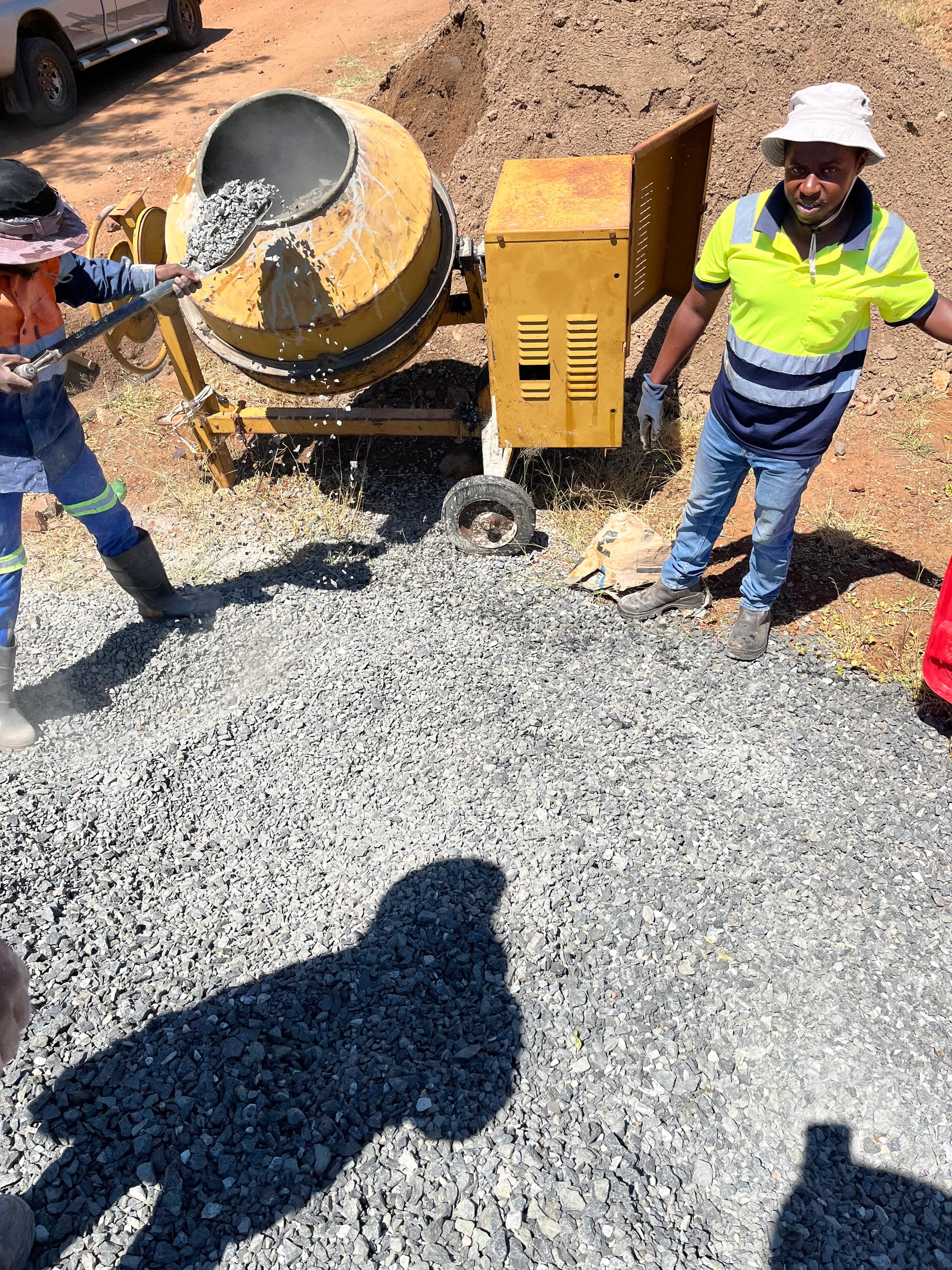 Concrete mixer and site equipment